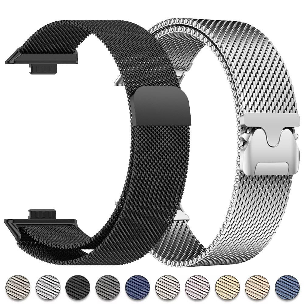 Milanese สายแม่เหล็กสําหรับ Huawei Watch Fit 3 Statinless สร้อยข้อมือเหล็ก SmartWatch สายรัดข้อมือสําหรับ Huawei Watch Fit3 สายโลหะ