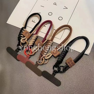 อินเทรนด์ อิน สไตล์สีตัดกันทอเคสโทรศัพท์สากลแขวนเชือกหน้ายิ้มป้องกันการตกอเนกประสงค์โทรศัพท์มือถือเชือกเส้นเล็กสายรัดข้อมือ