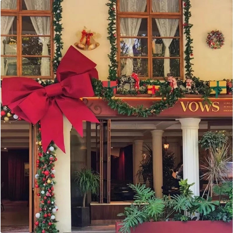 🔥พร้อมส่ง🔥ผ้าโบว์ใหญ่ การตกแต่งพื้นหลัง 30/75cm โบว์ใหญ่ โบว์ยักษ์ สําหรับตกแต่งงานปาร์ตี้วันเกิด งานแต่งงาน คริสต์มาส - รูปที่ 2