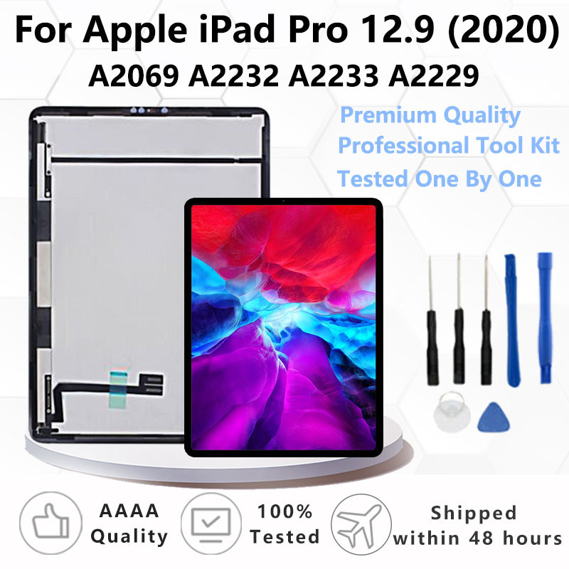 ใหม่ LCD สําหรับ iPad Pro 12.9 4th Gen 2020 A2229 A2069 A2232 A2233 จอแสดงผล Touch Screen Digitizer 
