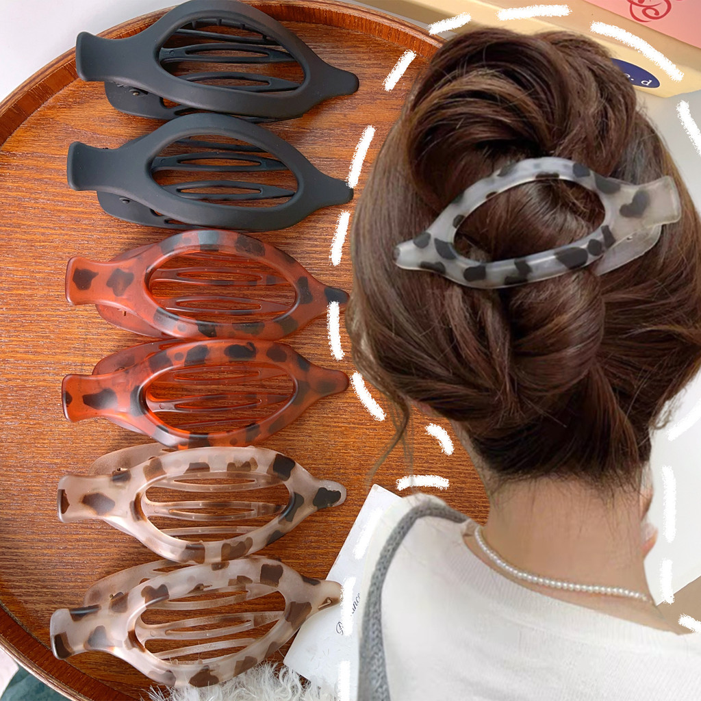 แฟชั่น Matte Hair Claw Duckbill คลิป - สําหรับทรงผมผู้หญิง - หางม้า Hairgrip Headwear - สาว Vintage อะคริลิคกิ๊บขนาดใหญ่ - หรูหรา เรียบง่าย - เครื่องประดับผม