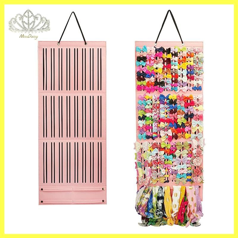 Daisy เครื่องประดับผมจอแสดงผลสําหรับเด็กพร้อมตะขอผม Bows ผู้ถือขนาดใหญ่ความจุคลิปผม Organizer แขวน TH