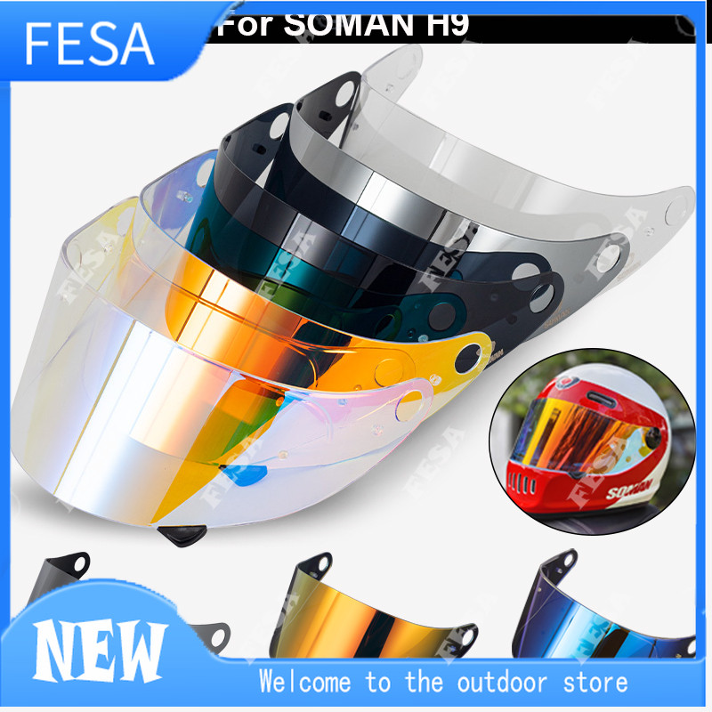 Soman หมวกกันน็อค Visor สําหรับ H9 อุปกรณ์เสริมรถจักรยานยนต์ Moto หมวกกันน็อค Visor เปลี่ยนเลนส์พิเศ