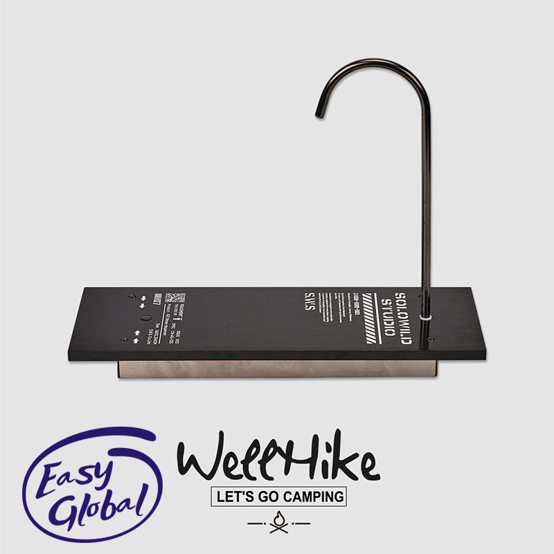 Wellhike Camping IGT สวิตช์อัตโนมัติแบบชาร์จไฟได้เครื่องน้ําดื่มซ่อนไฟฟ้ารดน้ําอลูมิเนียมโต๊ะครึ่งปั๊ม