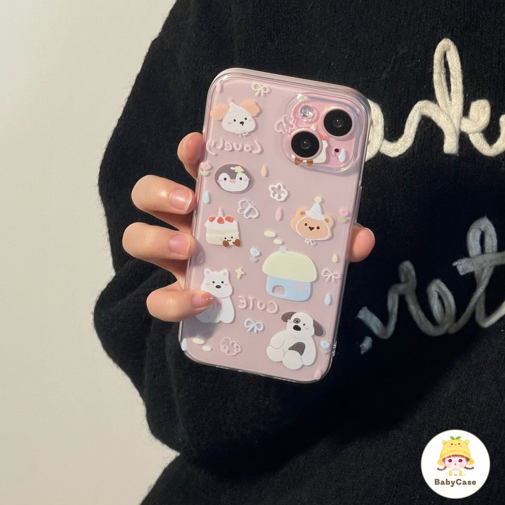 เคส Realme C67 C35 C55 C53 C35 C25 C51 5 5i C30 C31 C21 C11 8i 11 C3 C15 C21Y C25Y C25S C20A สัตว์ตลกน่ารักปกคลุม - รูปที่ 2