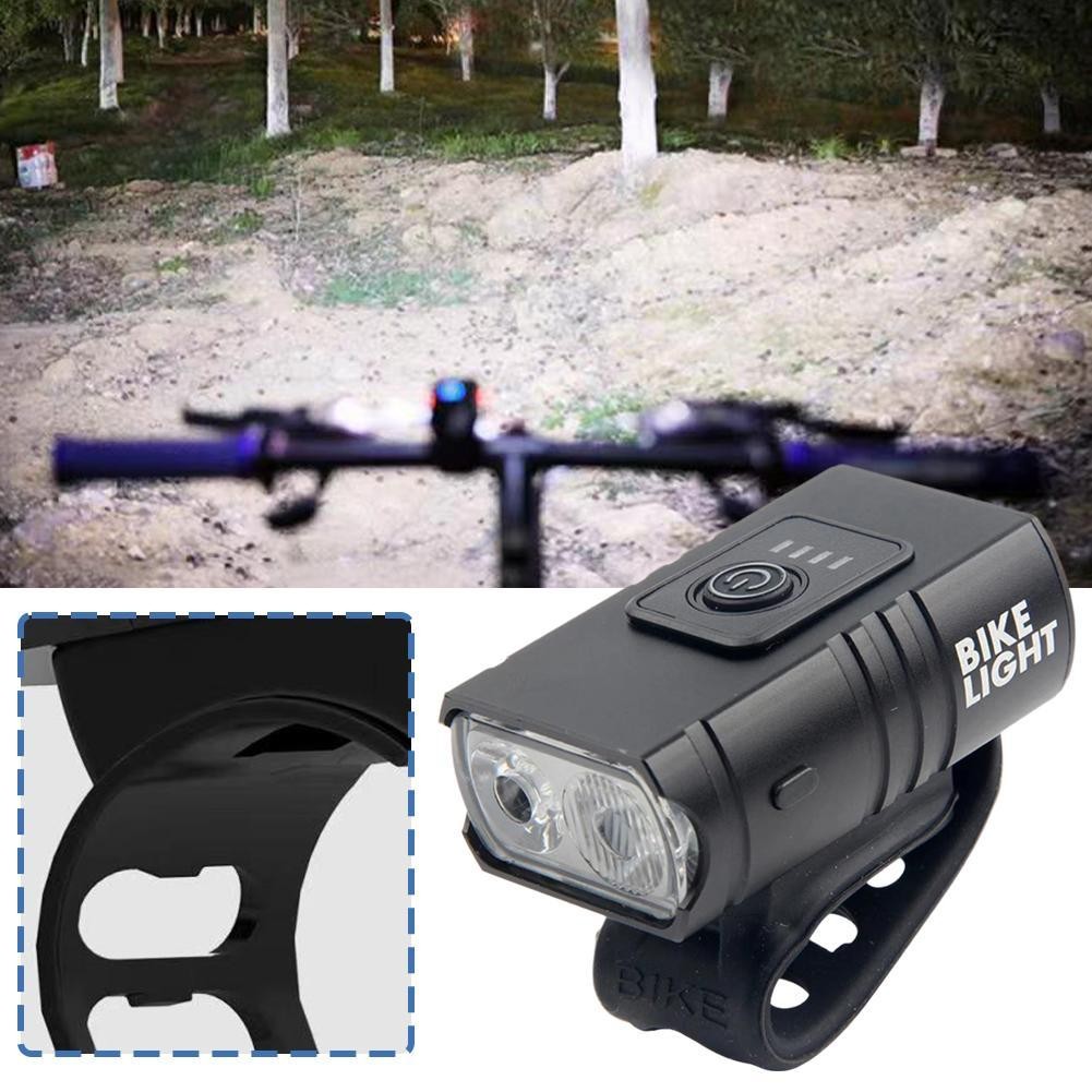 ไฟหน้าจักรยาน High Lumen ไฟขี่กลางแจ้ง USB ชาร์จชุดด้านหลังด้านหน้าและด้านแสง U8H6