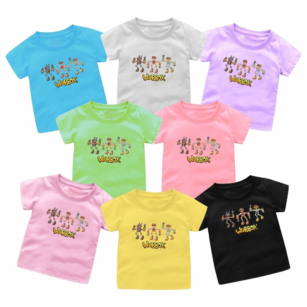 SANKIDS// My Sing Monsters Wubbox เสื้อยืดเด็ก viral 1-12 ปี SML XL XXL XXXL WUBBOX