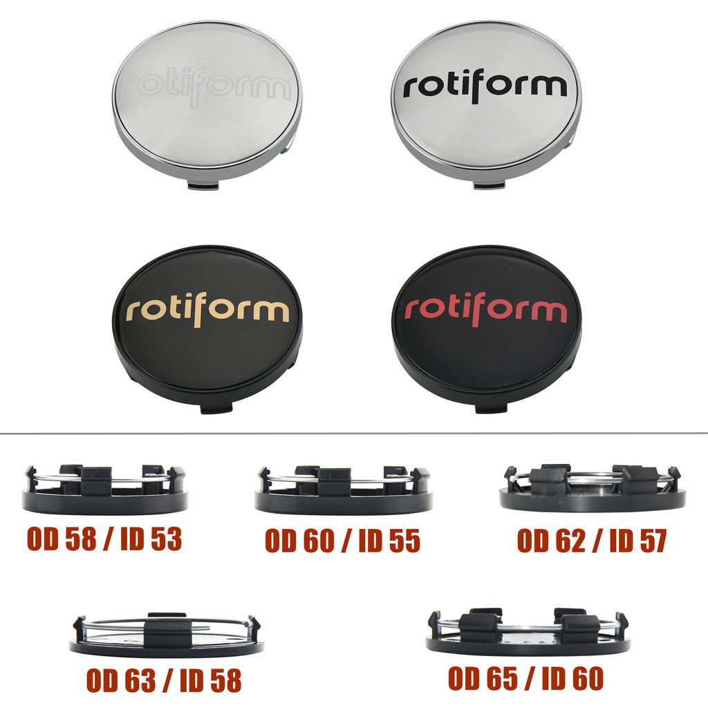 4ตัว 58มม ฝาครอบล้อ roti ฝาปิดดุมล้อ 60มม ฝาครอบดุมล้อ 62มม ฝาดุมล้อ 63มม 65มม