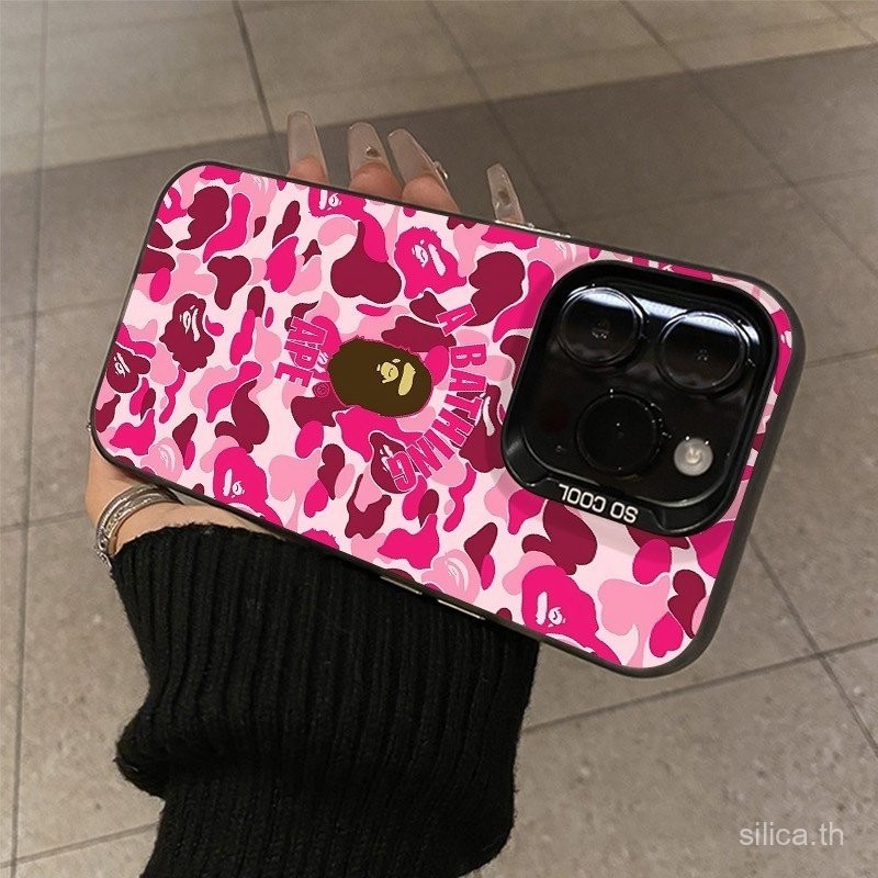 เคสโทรศัพท์ลายเสือดาวสีแดงกุหลาบ หัวลิง ทันสมัย ใช้ได้กับ iPhone 16 Pro Max 15 Pro Max 16 15 14 13 12 11 Pro Max XR XS Max 8 Plus 13 Pro Max 14 Pro เคสซิลิโคนกันกระแทก – โปรปัง