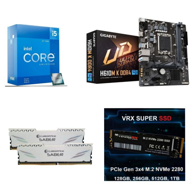 Intel Core i5 12400 / i5 12400F โปรเซสเซอร์ Package Box LGA 1700 DDR4 Gen 12 NVME มือสอง