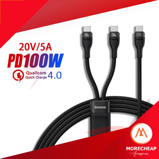 🔥ถูก/แท้🔥Baseus Flash Series Ⅱ One-for-Two Fast Charging C t…