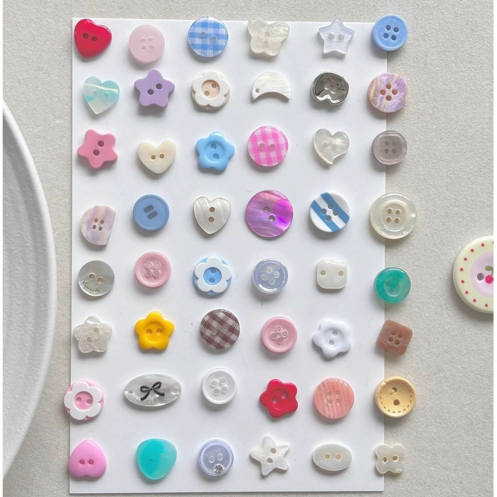 กล่องปริศนาปุ่ม ปุ่มเรซินที่มีสีสัน/ไม้/เซรามิก แฮนด์เมด ของ 05