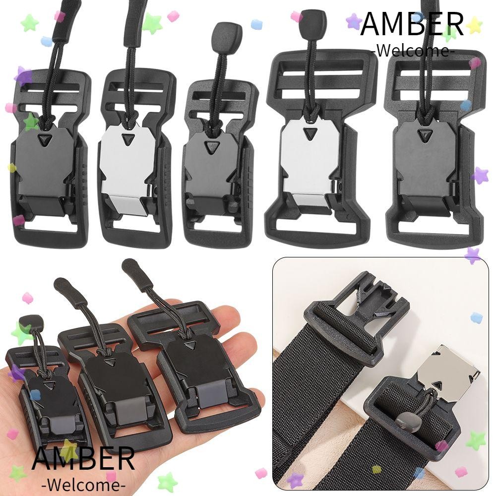 AMBER หัวเข็มขัดแม่เหล็ก, สีดํา 20/25/32/38 มม. หัวเข็มขัดแบบปลดเร็ว, อุปกรณ์เสริมสําหรับเสื้อผ้าสําหรับผู้ชาย