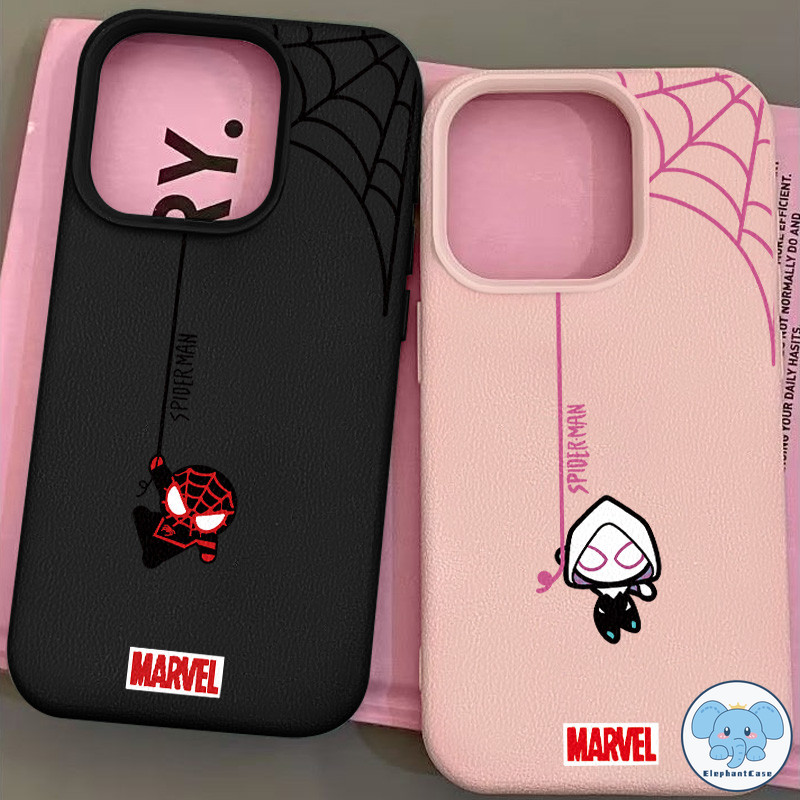 เคสไอโฟน 16 17 สำหรับ IPhone 16 XR 17 air 13 16 11 15 12 14 Pro Max XS X Max 16 7 Plus คู่รักการ์ตูนสไปเดอร์แมนอินเทรนด์