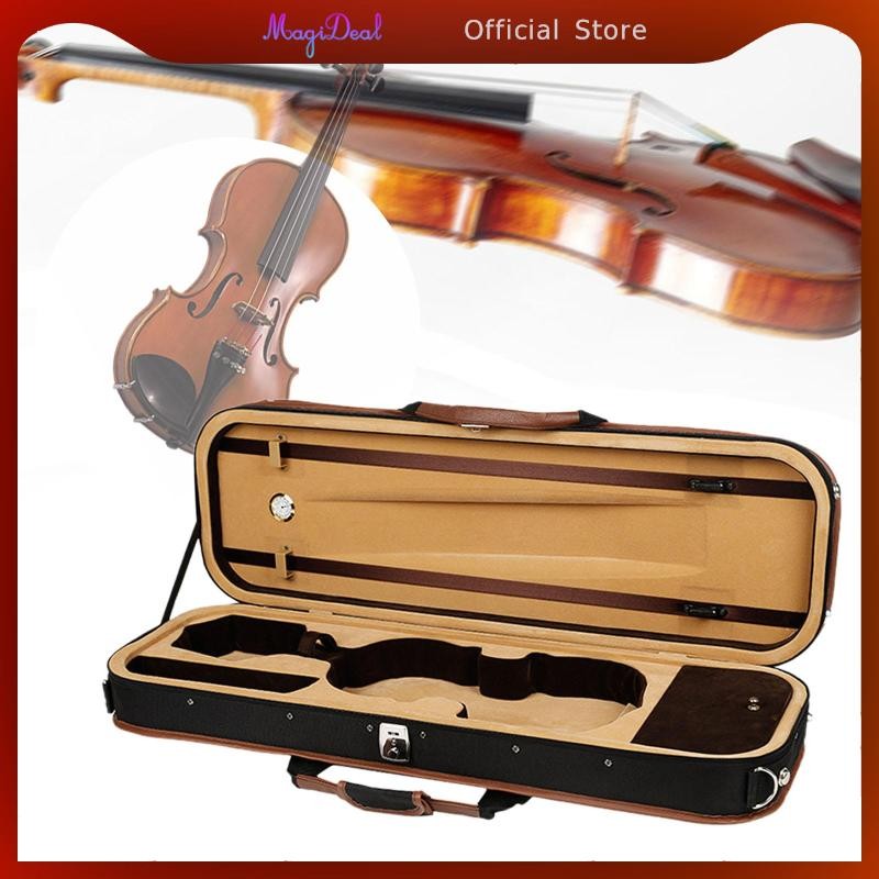 [ดาวเคราะห์] ไวโอลินกรณีไวโอลินกล่องกระเป๋าถือน้ําหนักเบาพร้อมที่จับด้านข้างสตริงตราสารกรณีกระเป๋าถือง่ายสําหรับคนรักไวโอลินเครื่องเล่น