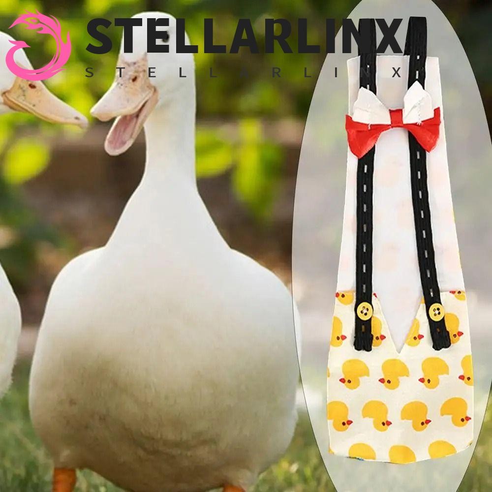 STELLARLINX ผ้าอ้อมเป็ดสัตว์เลี้ยง, น่ารักสวมใส่ผ้าผ้าอ้อม, Hen Vest Reusable S/M/L ปรับสัตว์ปีกเครื่องแต่งกายอุปกรณ์สัตว์ปีก