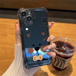 🍬POPPA🍬สี่มุมหนาป้องกันการตกเลนส์ป้องกันกรณีโทรศัพท์มือถือสำหรับ iPhone 17 16 15 14 13 12 11 ProMax X/XS XR 7 8PLUS