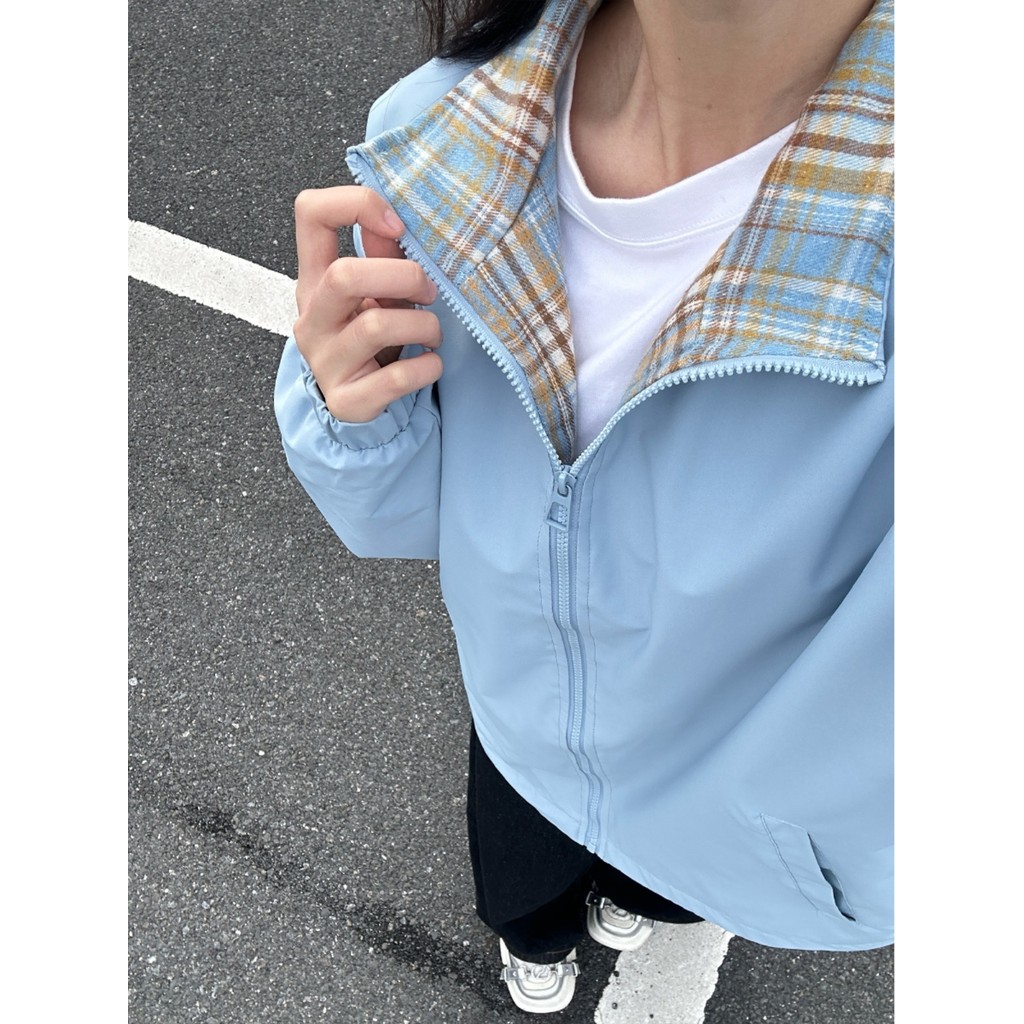 SUIKONE ซุยโคเนะ ขึ้น50+ เสื้อแจ็คเก็ตกันแดดสีฟ้าธารน้ําแข็งเย็บแบบบางสําหรับฤดูร้อนสําหรับผู้ชายและผู้หญิงที่มีปกกีฬาลําลอง