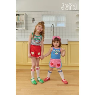「สินค้าลิขสิทธิ์แท้」IRIS KIDS Sera series l IKS95241 My sera set เสื้อผ้าเด็ก เสื้อเเขนกุดกางเกง
