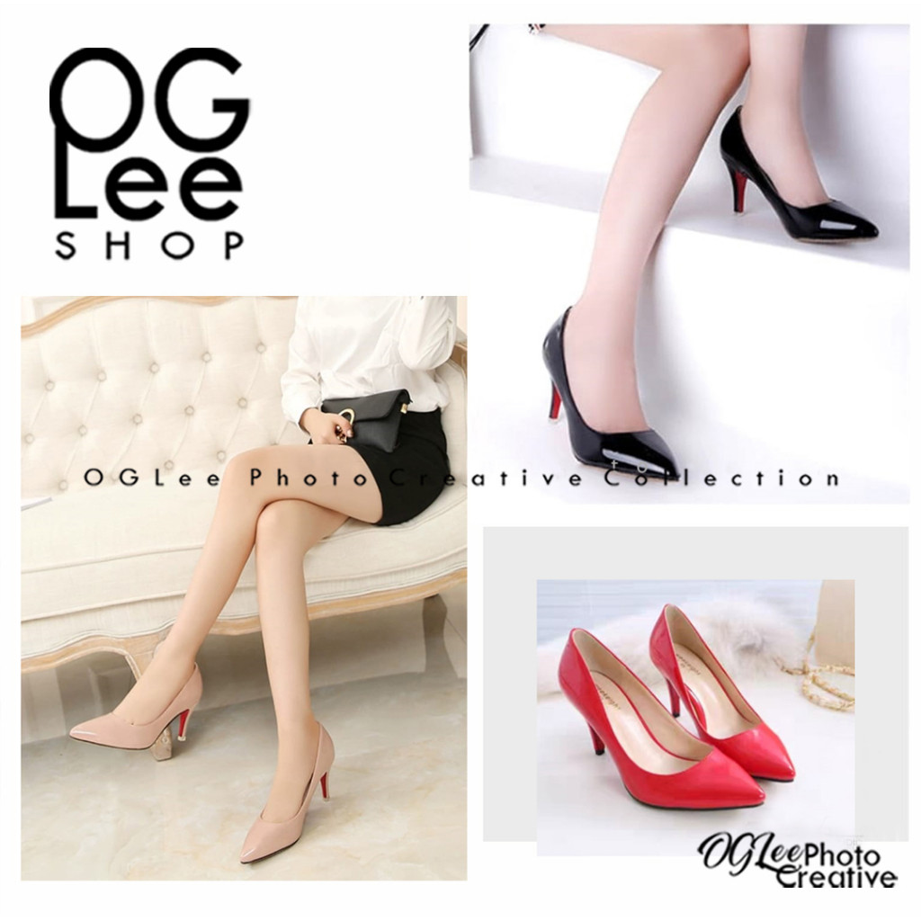 [PREMIUM ORIGINAL] รองเท้าส้นสูงผู้หญิง - Oglee Shop - AC.202 Heels Vantoufle / รองเท้าทํางาน / รองเ
