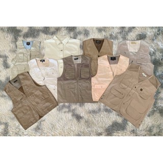 เสื้อกั๊กกลางแจ้งหลายกระเป๋า ผ้าตาข่ายบาง หลายกระเป๋า แห้งเร…