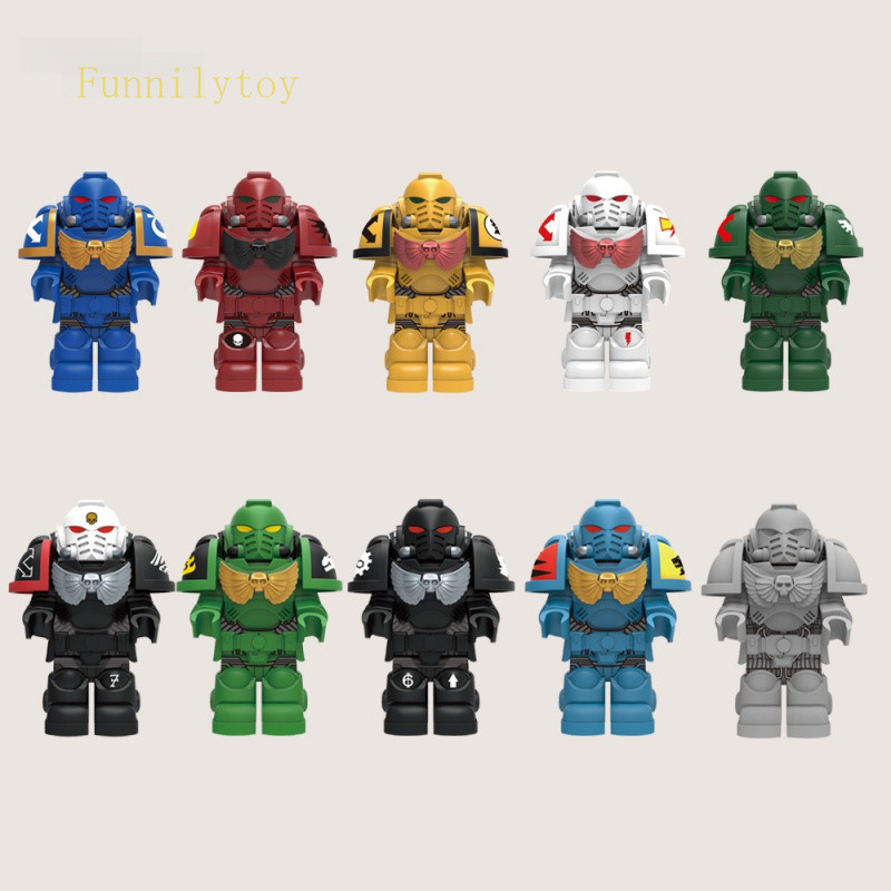 Space Wolves Ultramarines Iron Hands Raven Guard Salamanders Mini ตัวละคร Building Block รูปของเล่นเ