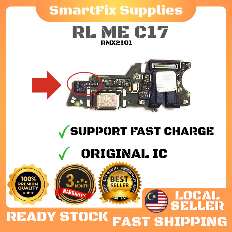 Realme C17 RMX2101 แท่นชาร์จชาร์จเปลี่ยนพอร์ต USB