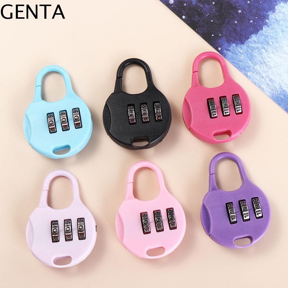 กุญแจ GENTA กระเป๋าเดินทางพลาสติก รหัสผ่านล็อค เดินทาง มัลติฟังก์ชัน ลิ้นชัก กุญแจรวมกัน รหัสผ่านล็อคหลัก กระเป๋าเดินทาง