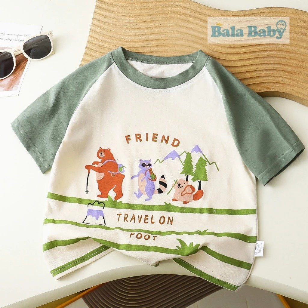เสื้อผ้าแฟชั่นเด็ก เสื้อยืดเด็กผู้ชาย เนื้อผ้าcotton สำหรับอายุ1-4ปี DXT66 thumbnail 5