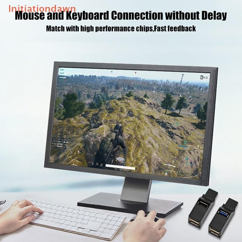 [Initiationdawn] ไร้สาย 3 in 1 USB 3.0 HUB Adapter Extender Mini Splitter Box 3 พอร์ตสําหรับแล็ปท็อป Macbook โทรศัพท์มือถือความเร็วสูง U Disk Reader