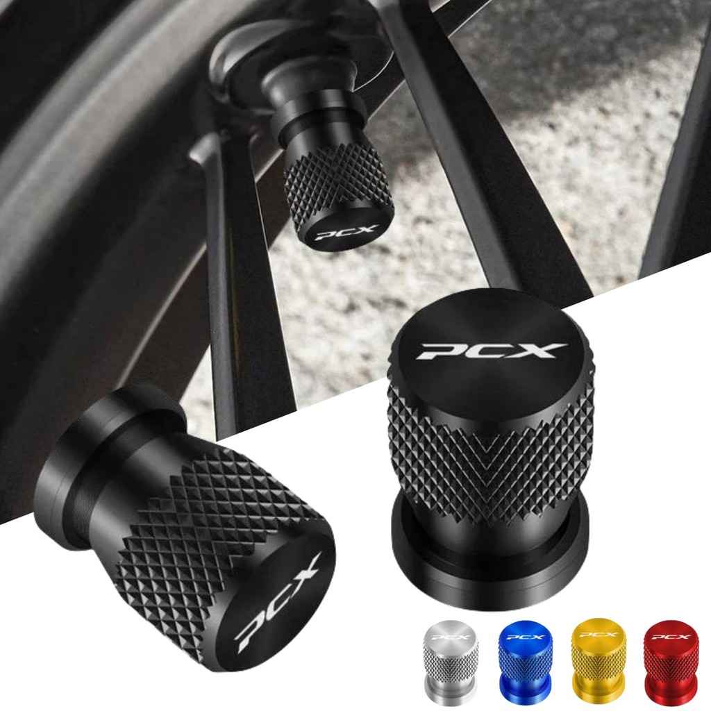 Honda PCX150 PCX160 PCX125 รถจักรยานยนต์ยางวาล์ว Rod ฝาครอบ CNC Airtight Cover