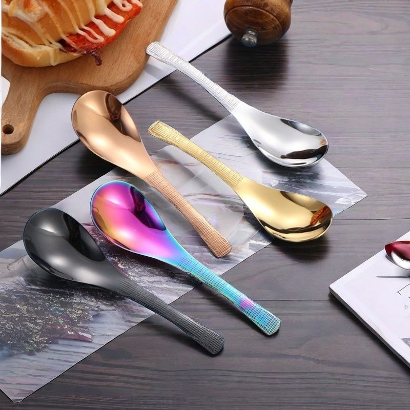 ช้อนซุปเอิร์ลเกรย์สแตนเลสช้อนครัวโรงแรมช้อนขนาดใหญ่สไตล์จีนช้อนช้อนเชิงพาณิชย์