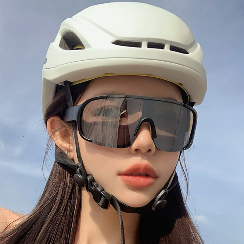 แว่นกันแดดกีฬา เดินป่า ปั่นจักรยาน สําหรับผู้ชายและผู้หญิง กรอบใหญ่ ป้องกันรังสียูวี