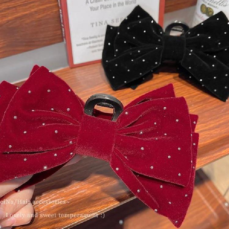Gypsophila Princess Shark Clip~ Temperament Rhinestone Bow Princess Head Clip คลิปฉลามหญิง ราคา ถูกที่สุด ดีลบีเคเค แกลเลอรีภาพที่ 7