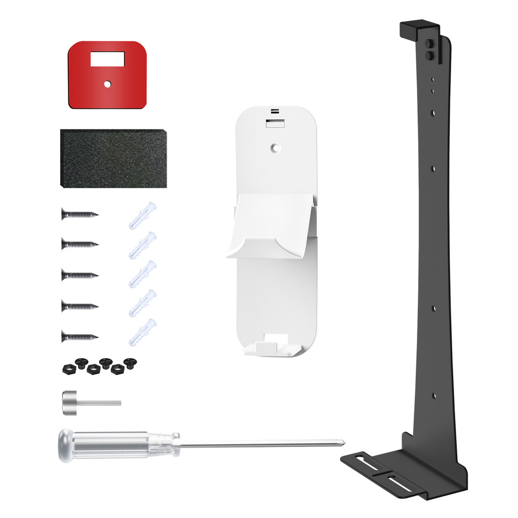 Universal Wall Mount สําหรับ PS5 Pro/PS5/PS5 Slim คอนโซล,ชุดติดผนังพร้อมที่วางคอนโทรลเลอร์และตะขอหูฟัง, PS5 อุปกรณ์เสริมขาตั้งจัดเก็บ
