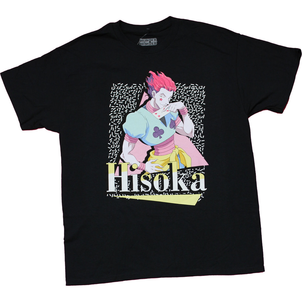 เสื้อยืดผู้ใหญ่ Hunter X Hunter ใหม่ - Hioska Holding Hearts Card Over Name