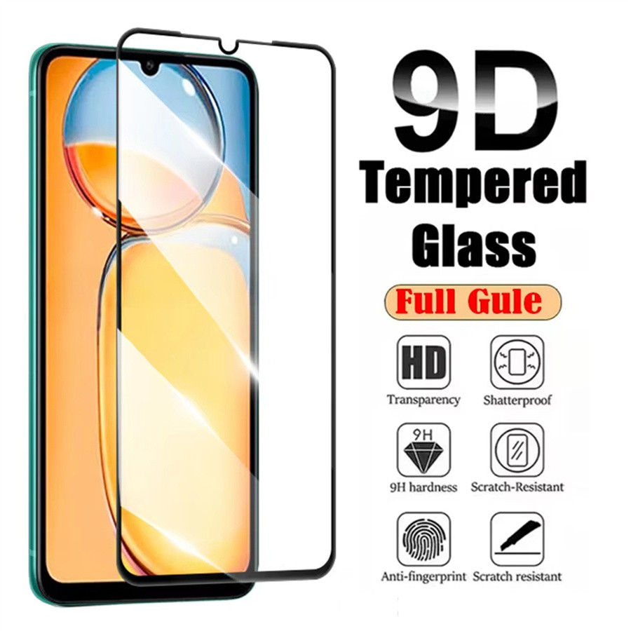 9D ฟิล์มกระจก กันรอย เต็มจอใส for Xiaomi Redmi Note 13 12 11 10 Pro 5G 9 8 9T 9A 9C 13C 12C Poco X6 X5 X4 X3 Mi 12T 11T