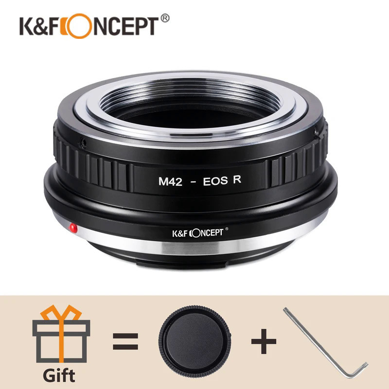 K&F Concept Adapter for M42 Screw Mount Lens to Canon EOS RF Screw Mount Camera EOS R RP R10 R100 R3
