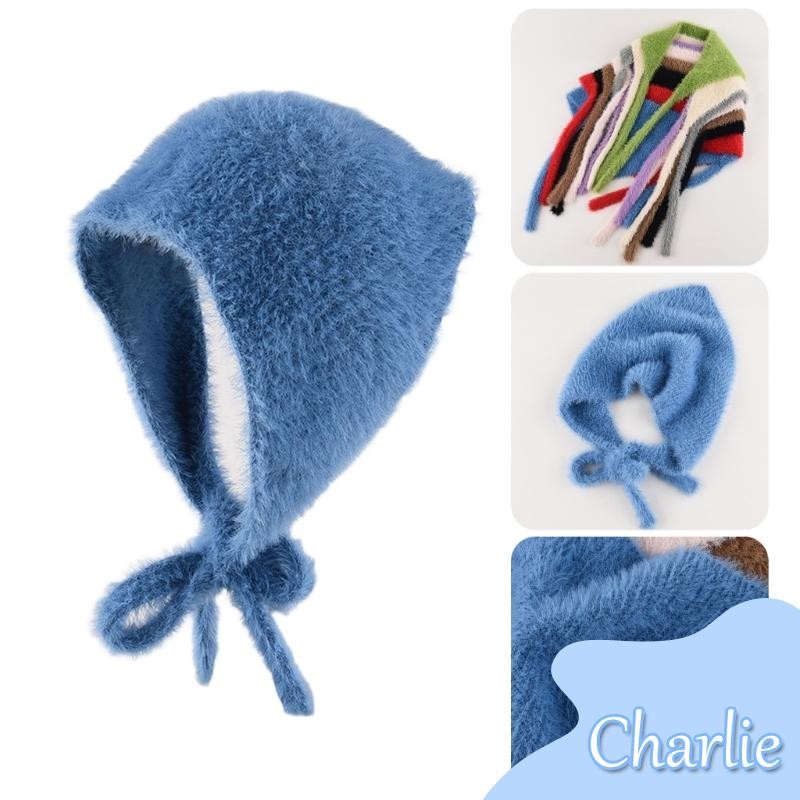 Char Elegant ผู้หญิงถัก Headwrap หมวกสําหรับสวมใส่ทุกวันกิจกรรมกลางแจ้ง Headscarf