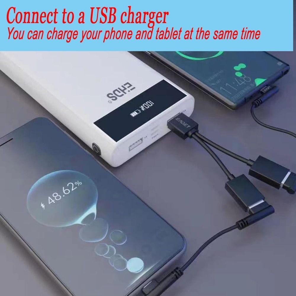 Cossy USB Hub, 3 in 1 Data Transfer USB Splitter, อะแดปเตอร์มัลติฟังก์ชั่น Type C Hub 2 in 1 USB Expander