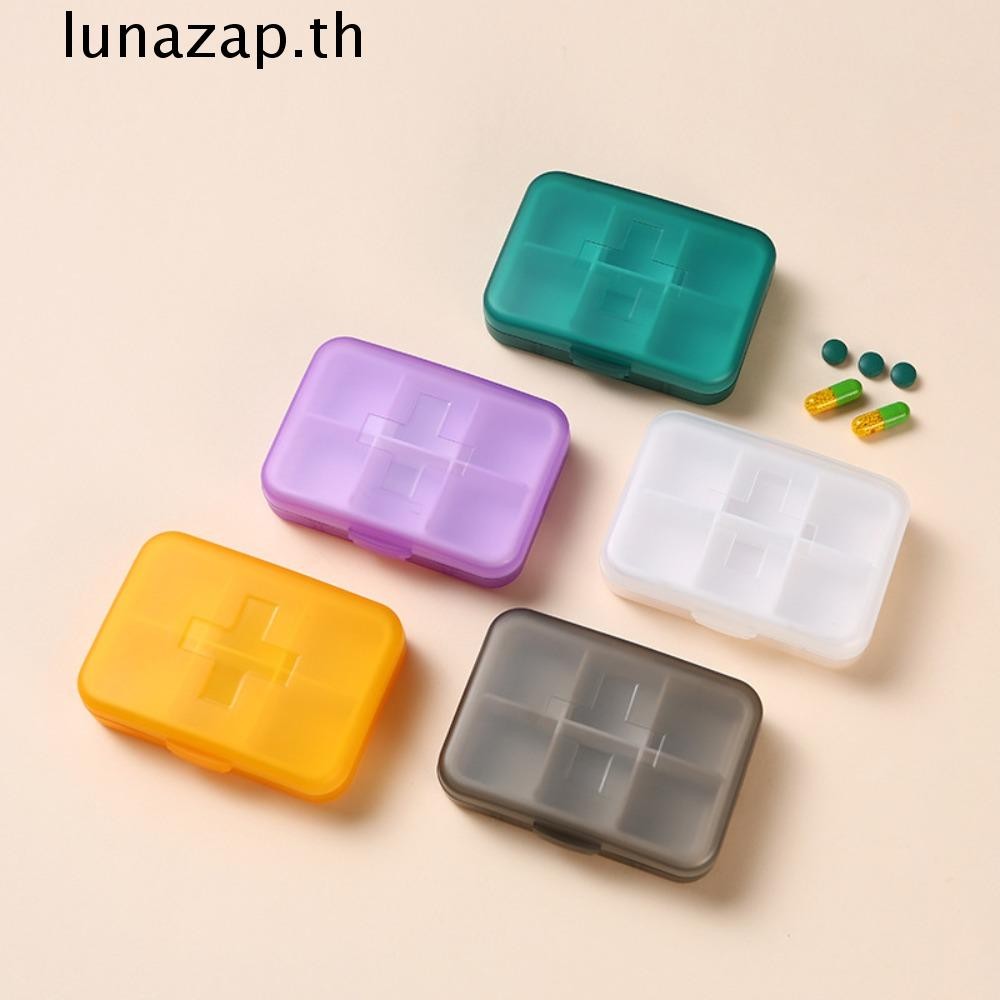 Lunazap Mini Medicine Box,กันฝุ่นกันน้ํา Travel Pill Case,ขนาดเล็กปิดผนึกป้องกันความชื้นเป็นมิตรกับสิ่งแวดล้อมพลาสติกที่เรียบง่ายกล่องยากล่องเก็บ