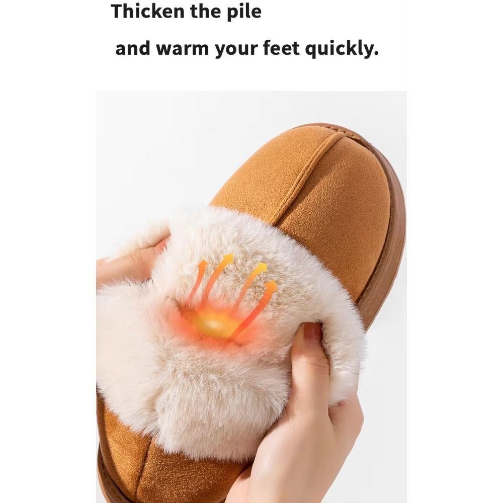 รองเท้าลุยหิมะ ยูเซ็น แบบนุ่มสบาย มีแผ่นรองพื้นหนากันหนาว อุ่นและสวมใส่ง่ายในฤดูหนาว - รูปที่ 6