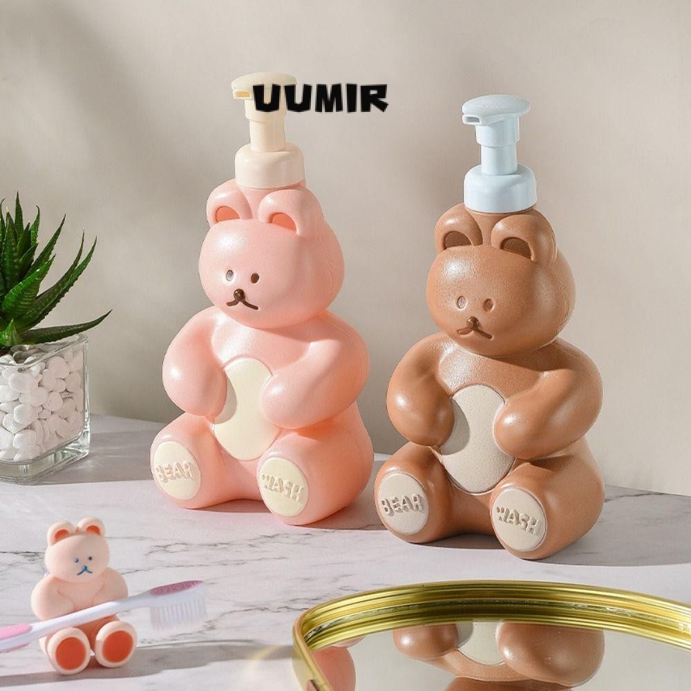 UUMIR เครื่องจ่ายสบู่ ขวดปั๊มการ์ตูน 250/500มล. เติมแชมพู เจลอาบน้ำ ห้องน้ำ