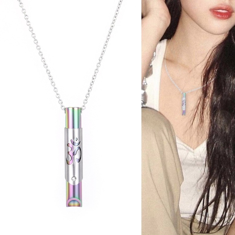 BST สร้อยคอสมาธิสําหรับบรรเทาความเครียดและสุขภาพจิตจี้นกหวีด Choker