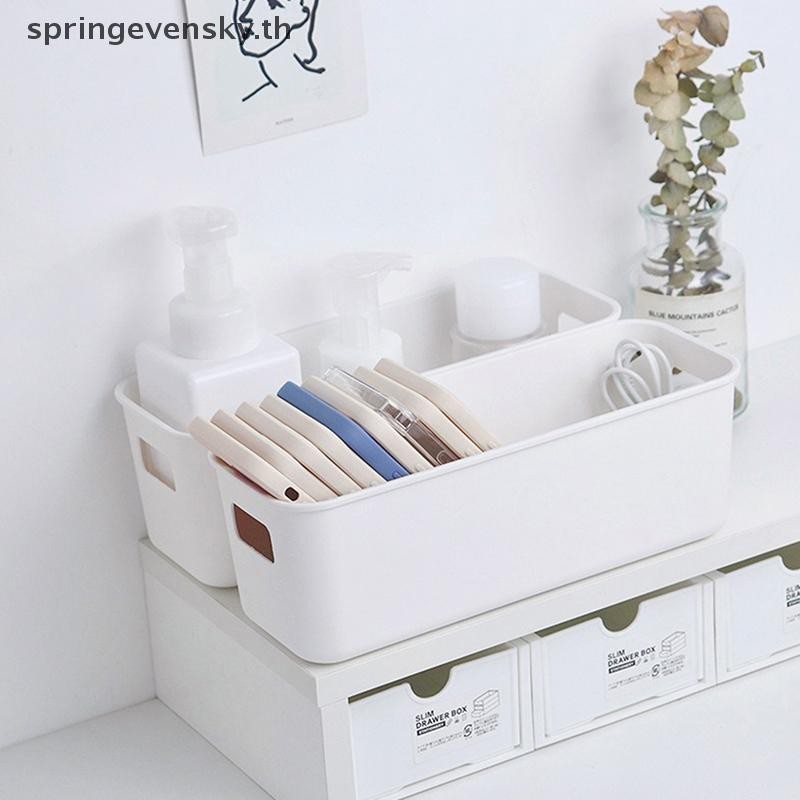 Springevensky 1/3PCS al กล่องเก็บเดสก์ท็อปอุปกรณ์อาบน้ําเครื่องสําอาง Sundries พลาสติกองค์กรกล่องลิ้นชักใหม่