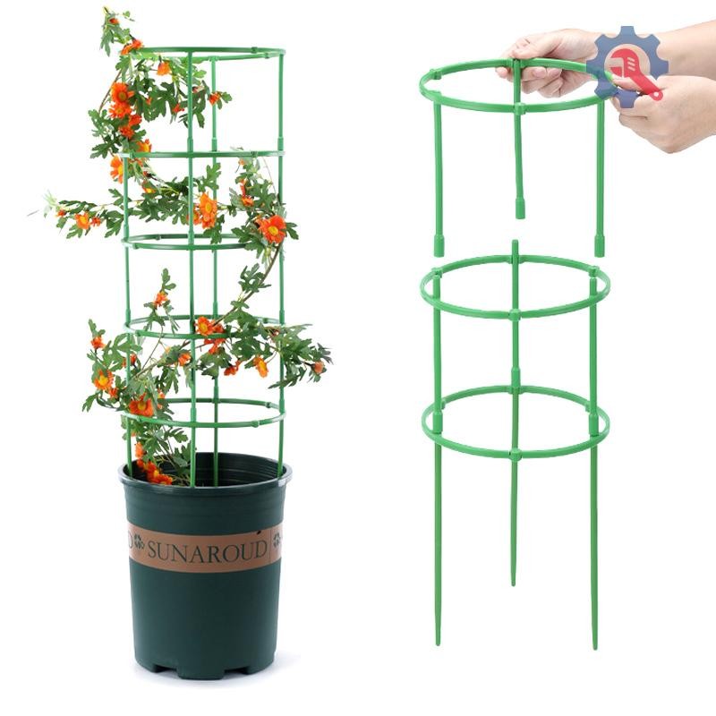 [GEX] 1 ชุดมะเขือเทศ Trellis ปรับไม้ Stakes สวน Trellis Tomato Plant Support Cage สําหรับ Garden s Grow อุปกรณ์ TH