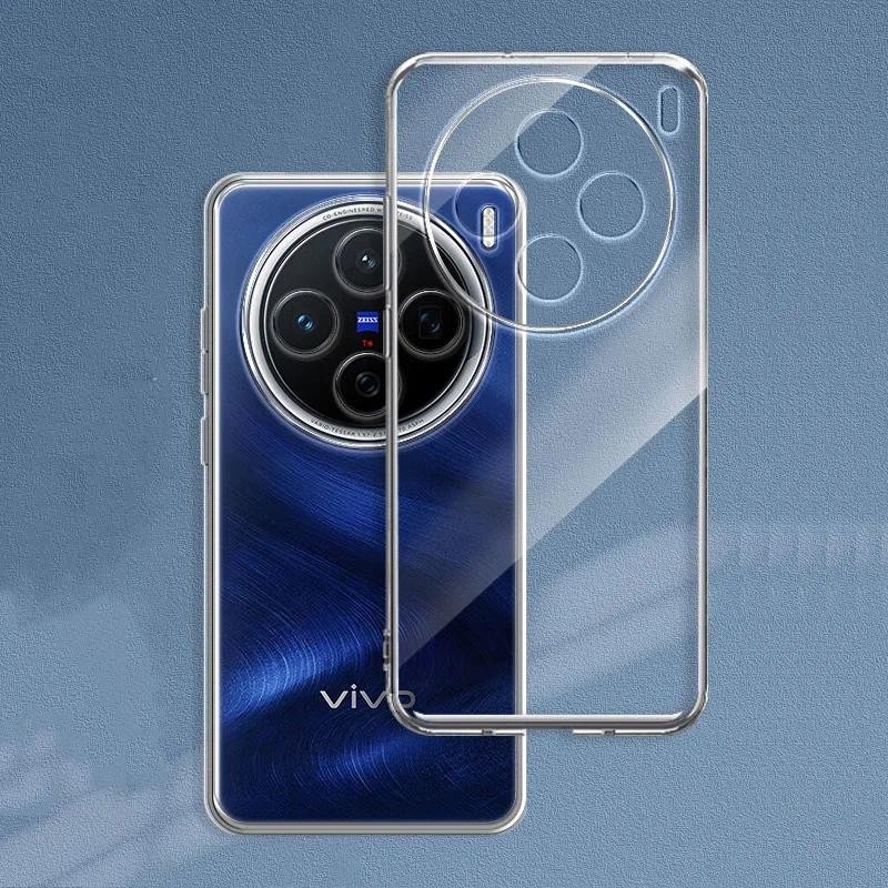 Vivo X200 Proเคสโทรศัพท์TPUนุ่มโปร่งใสสําหรับVivo X200 Pro X100 X100s X90 X90s X80 X70 Ultra Pro Plus Anti-Fallปลอกปกหลัง
