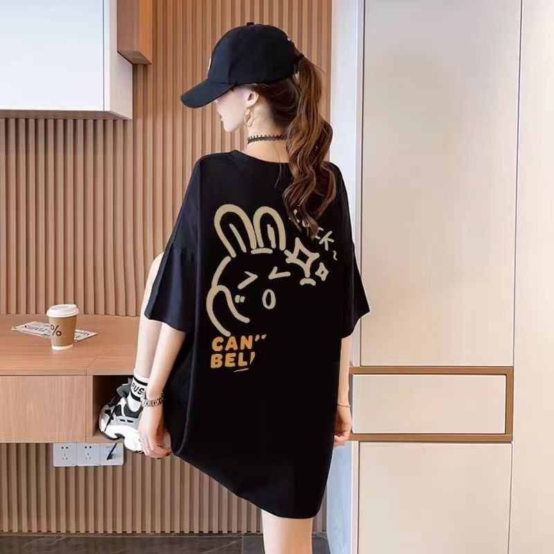 【ส่งจากไทย】 ลายเรียบสวย สไตล์เกาหลีน่ารัก เสื้อยืดนิ่ม แขนสั้นแฟชั่น Clothing Women