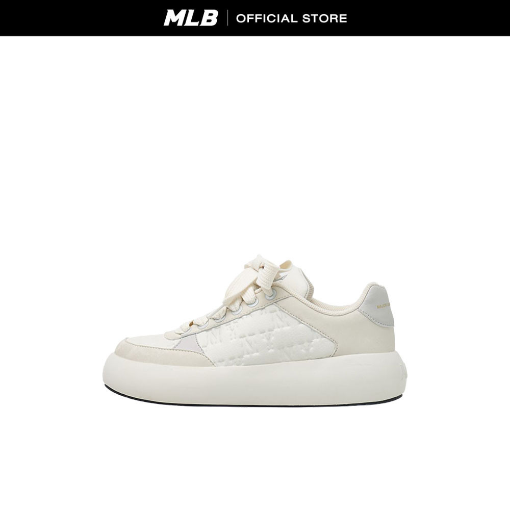 MLB รองเท้าผ้าใบ ยูนิเซ็กส์ Chunky Classic Base Monogram รุ่น 3ASXBMN4N 50GRL สีเทา