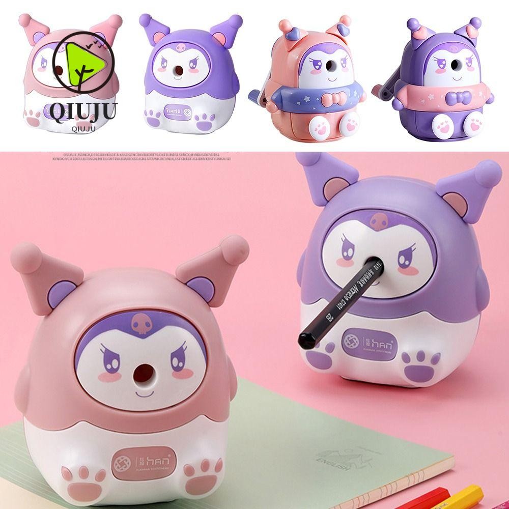 Qiuju กบเหลาดินสออัตโนมัติ ลายการ์ตูนคุโรมิ เครื่องเขียน ของขวัญ สําหรับนักเรียน สํานักงาน โรงเรียน